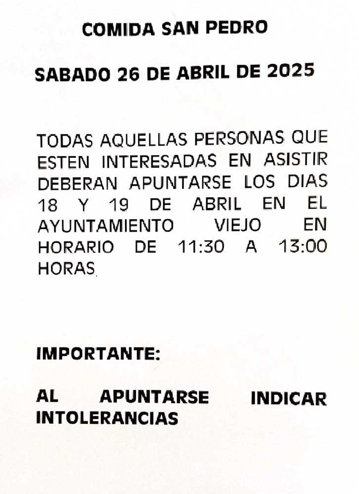 Comisa San Pedro